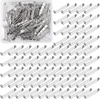 image:imageShappy 100 Pieces Brooch Pin Backs Bar Pins Backs for Crafts Safety Clasp with Plastic Box Gold and Silver 4 Sizes 20 25 32 and 38 mmSilver
