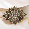 image:imageVintage Art Deco Crystal Rhinestone Brooch Pin for WomenBronze