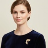 image:imageVintage Gold Brooches and Pins for Women Large Womens Rhinestone Brooch PinWing