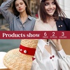 image:imageWILLBOND 6 Pcs Artificial Pearl Brooch Pins Sweater Shawl Safety Clips Dress Clips for WomenGold  Red  White