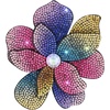 image:image374 Inches Rhinestone Camellia Flower Brooch Pins amp Hair Clips for Women Elegant Created Crystal Lapel Pin Brooches Wedding PartyColorful