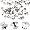 image:imageDECYOOL 30 Pieces Metal Pin Backs Locking Pin Keepers Locking Clasp  Nickel Plated Copperconvenient to carry and blend seamlessly behind any pinNo Tools Required Spring Loaded Lock30