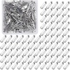 image:imageShappy 100 Pieces Brooch Pin Backs Bar Pins Backs for Crafts Safety Clasp with Plastic Box Gold and Silver 4 Sizes 20 25 32 and 38 mmSilver