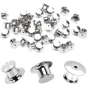 image:imageDECYOOL 30 Pieces Metal Pin Backs Locking Pin Keepers Locking Clasp  Nickel Plated Copperconvenient to carry and blend seamlessly behind any pinNo Tools Required Spring Loaded Lock55