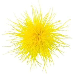 image:imageDainty Feather Flower Large Brooch Pin for Women Men Elegant Oversized Floral Lapel Pins Shawl Dress Suit Clothes Accessories Wedding Party Dance Banquet Fashion Jewelry 150mmYellow