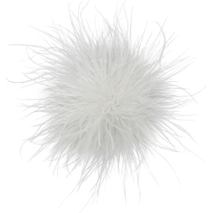 image:imageDainty Feather Flower Large Brooch Pin for Women Men Elegant Oversized Floral Lapel Pins Shawl Dress Suit Clothes Accessories Wedding Party Dance Banquet Fashion Jewelry 150mmWhite