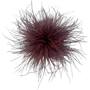 image:imageDainty Feather Flower Large Brooch Pin for Women Men Elegant Oversized Floral Lapel Pins Shawl Dress Suit Clothes Accessories Wedding Party Dance Banquet Fashion Jewelry 150mmMahogany