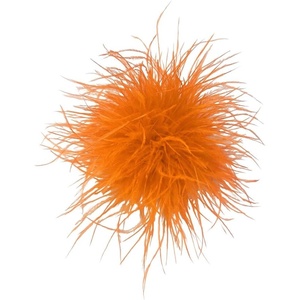 image:imageDainty Feather Flower Large Brooch Pin for Women Men Elegant Oversized Floral Lapel Pins Shawl Dress Suit Clothes Accessories Wedding Party Dance Banquet Fashion Jewelry 150mmOrange