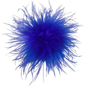 image:imageDainty Feather Flower Large Brooch Pin for Women Men Elegant Oversized Floral Lapel Pins Shawl Dress Suit Clothes Accessories Wedding Party Dance Banquet Fashion Jewelry 150mmDark Blue