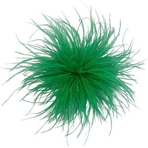 image:imageDainty Feather Flower Large Brooch Pin for Women Men Elegant Oversized Floral Lapel Pins Shawl Dress Suit Clothes Accessories Wedding Party Dance Banquet Fashion Jewelry 150mmGreen