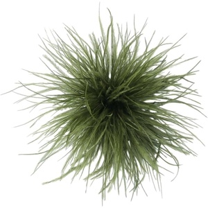image:imageDainty Feather Flower Large Brooch Pin for Women Men Elegant Oversized Floral Lapel Pins Shawl Dress Suit Clothes Accessories Wedding Party Dance Banquet Fashion Jewelry 150mmOlive Green