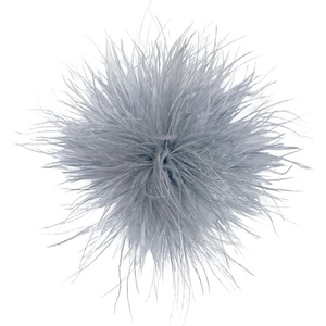 image:imageDainty Feather Flower Large Brooch Pin for Women Men Elegant Oversized Floral Lapel Pins Shawl Dress Suit Clothes Accessories Wedding Party Dance Banquet Fashion Jewelry 150mmGery