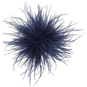 image:imageDainty Feather Flower Large Brooch Pin for Women Men Elegant Oversized Floral Lapel Pins Shawl Dress Suit Clothes Accessories Wedding Party Dance Banquet Fashion Jewelry 150mmNavy Blue