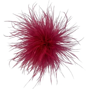 image:imageDainty Feather Flower Large Brooch Pin for Women Men Elegant Oversized Floral Lapel Pins Shawl Dress Suit Clothes Accessories Wedding Party Dance Banquet Fashion Jewelry 150mmWine Red