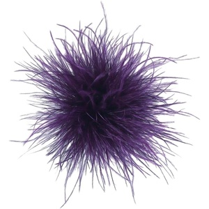 image:imageDainty Feather Flower Large Brooch Pin for Women Men Elegant Oversized Floral Lapel Pins Shawl Dress Suit Clothes Accessories Wedding Party Dance Banquet Fashion Jewelry 150mmDeep Purple