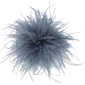 image:imageDainty Feather Flower Large Brooch Pin for Women Men Elegant Oversized Floral Lapel Pins Shawl Dress Suit Clothes Accessories Wedding Party Dance Banquet Fashion Jewelry 150mmDark Gray