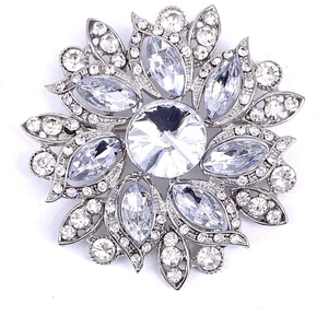 image:imageLAXPICOL Vintage Womens Austrian Crystal Elegant Flower Brooch Wedding Broach Pinwhitesmaller