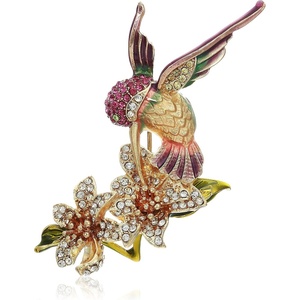 image:imageNapier Womens Classics Multicolored Hummingbird Flower Brooches and Pin