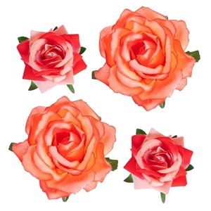 image:imageTopbuti Rose Hair Clip Flower Hairpin Brooch Floral Clips 4 Pcs Fabric Rose Flowers Hair Clips Mexican Hair Flowers Pin up Headpieces for Woman Girl Wedding Party Mothers DayPink Red