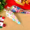 image:imageOutus 100 Pcs Cone Shaped Treat Bags 63 x 118 Inch Clear Cellophane Treat Bags Plastic Cone Triangle Carrot Shape Bag with Ties for Graduation Candy Popcorn Cookie Snack Party Favor Gift Decoration