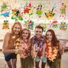 image:imageOutus 30 Pieces Hawaiian Luau Birthday Party Hanging Swirl Decorations Flower Tropical Palm Flamingo Sign Foil Ceiling Decor for Floral Tropical Party Summer Beach Pool Tiki SuppliesSummerBird