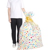 image:imageOutus 4 Pcs Extra Large Gift Bags Jumbo Oversized Plastic Gift Bag Birthday 36 x 48 with 4 Pcs Rolls Pull Flowers for Huge Big Presents Wrapping New Parents Baby Showers4