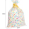 image:imageOutus 4 Pcs Extra Large Gift Bags Jumbo Oversized Plastic Gift Bag Birthday 36 x 48 with 4 Pcs Rolls Pull Flowers for Huge Big Presents Wrapping New Parents Baby Showers4