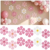 image:imageOutus 60 Pieces Retro Flower Shaped Cutouts 60s 70s 80s Mini Retro Car Flower Cutouts for Hippie Spring Party Craft Home Wall DecorationMulticolor433Pink
