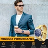 image:imageOutus Mens Watches Set Watch Gift for Men Stainless Steel Band Quartz Wristwatches Gifts for Men Wedding Fathers DayStylish