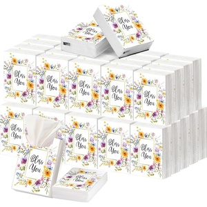 image:imageOutus 50 Pack Christian Pocket Tissues Bulk 3 Ply Travel Size Mini Facial Tissues with Inspirational Bible Verses Religious Gifts for Church Event Sunday School Supplies 400 Sheets TotalFloral Color