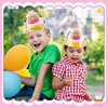 image:imageOutus 42 Pack Happy Birthday Crowns for Kids Classroom with Elastic Band for Teachers Students Kindergarten PartyVivid Style