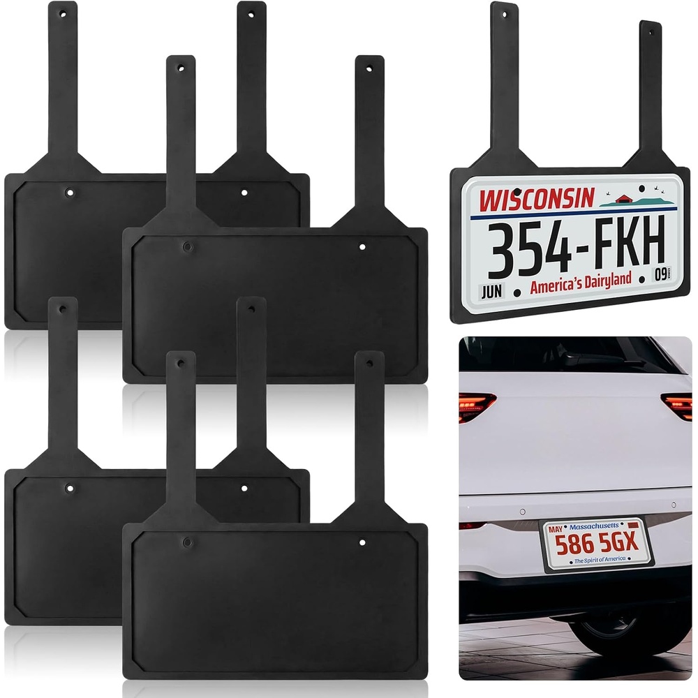 image:imageOutus 2 Pcs Rubber Demo License Plate Holder for Car Dealers Hanging Drive Tag Bracket Frame Cover for Test Drive Temporary Vehicle Dealership4