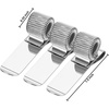 image:imageOutus 12 Pcs Pen Holders for Clipboard Metal Pen Clip Holder Attachment with Adjustable Spring Loops Organizer Manganese Steel Clip for Notebook and Home Office PocketVertical StyleSilverSilver