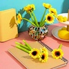 image:imageOutus 12 Pcs Sunflower Pens Bulk Gifts for Women Ot Month Mothers Day Appreciation Creative Artificial Yellow Flower Gel Ink Desk Accessories Office Decor Floral Writing 05 mm Ballpoint Party Favor