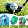 image:imageOutus 2 Pack Golf Ball Line Marker Tool Marking Putting Alignment Tool Golf Ball Liner Drawing Marker for Men and WomenBlack and Green
