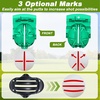 image:imageOutus 2 Pack Golf Ball Line Marker Tool Marking Putting Alignment Tool Golf Ball Liner Drawing Marker for Men and WomenBlack and Green