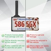 image:imageOutus 2 Pcs Rubber Demo License Plate Holder for Car Dealers Hanging Drive Tag Bracket Frame Cover for Test Drive Temporary Vehicle Dealership4