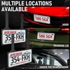 image:imageOutus 2 Pcs Rubber Demo License Plate Holder for Car Dealers Hanging Drive Tag Bracket Frame Cover for Test Drive Temporary Vehicle Dealership4