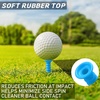 image:imageOutus 20 Pack Plastic Golf Tees with Soft Rubber Top 3 14 Inch Golf Tees Reduce Friction amp Side Spin Stable Ball Support for Drivers amp Irons Practice amp Tournament Use Multiple Colors