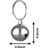 image:imageOutus 24 Sets of Cat Bells for Cat and Dog Collar Pendant Pet Bell Pet Pendant AccessoriesSilver