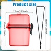 image:imageOutus 3 Pcs Waterproof ID Badge Holder Case with Waterproof Buckle 472 x 295 x 157 Inches Floating Sport Case Locker with Adjustable Hanging Rope Plastic Card Dry BoxClear Gray Blue ClassicClear Blue Red