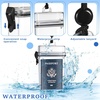 image:imageOutus 3 Pcs Waterproof ID Badge Holder Case with Waterproof Buckle 472 x 295 x 157 Inches Floating Sport Case Locker with Adjustable Hanging Rope Plastic Card Dry BoxClear Gray Blue ClassicClear