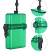 image:imageOutus 3 Pcs Waterproof ID Badge Holder Case with Waterproof Buckle 472 x 295 x 157 Inches Floating Sport Case Locker with Adjustable Hanging Rope Plastic Card Dry BoxClear Gray Blue ClassicGreen  Yellow  Purple