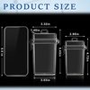 image:imageOutus 3 Pcs Waterproof ID Badge Holder Case with Waterproof Buckle 472 x 295 x 157 Inches Floating Sport Case Locker with Adjustable Hanging Rope Plastic Card Dry BoxClear Gray Blue ClassicClear