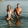image:imageOutus 3 Pcs Waterproof ID Badge Holder Case with Waterproof Buckle 472 x 295 x 157 Inches Floating Sport Case Locker with Adjustable Hanging Rope Plastic Card Dry BoxClear Gray Blue ClassicClear
