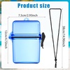 image:imageOutus 3 Pcs Waterproof ID Badge Holder Case with Waterproof Buckle 472 x 295 x 157 Inches Floating Sport Case Locker with Adjustable Hanging Rope Plastic Card Dry BoxClear Gray Blue ClassicRose  Blue  Black