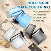 image:imageOutus 3 Pcs Waterproof ID Badge Holder Case with Waterproof Buckle 472 x 295 x 157 Inches Floating Sport Case Locker with Adjustable Hanging Rope Plastic Card Dry BoxClear Gray Blue ClassicClear  Gray  Blue