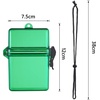 image:imageOutus 3 Pcs Waterproof ID Badge Holder Case with Waterproof Buckle 472 x 295 x 157 Inches Floating Sport Case Locker with Adjustable Hanging Rope Plastic Card Dry BoxClear Gray Blue ClassicGreen  Yellow  Purple