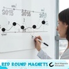 image:imageOutus 45 Pieces Bright Round Whiteboard Magnets 3 cm Refrigerator Magnets Dry Board Mini Fridge Teacher Supplies for Home OfficesBlack