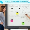 image:imageOutus 45 Pieces Bright Round Whiteboard Magnets 3 cm Refrigerator Magnets Dry Board Mini Fridge Teacher Supplies for Home OfficesBlack